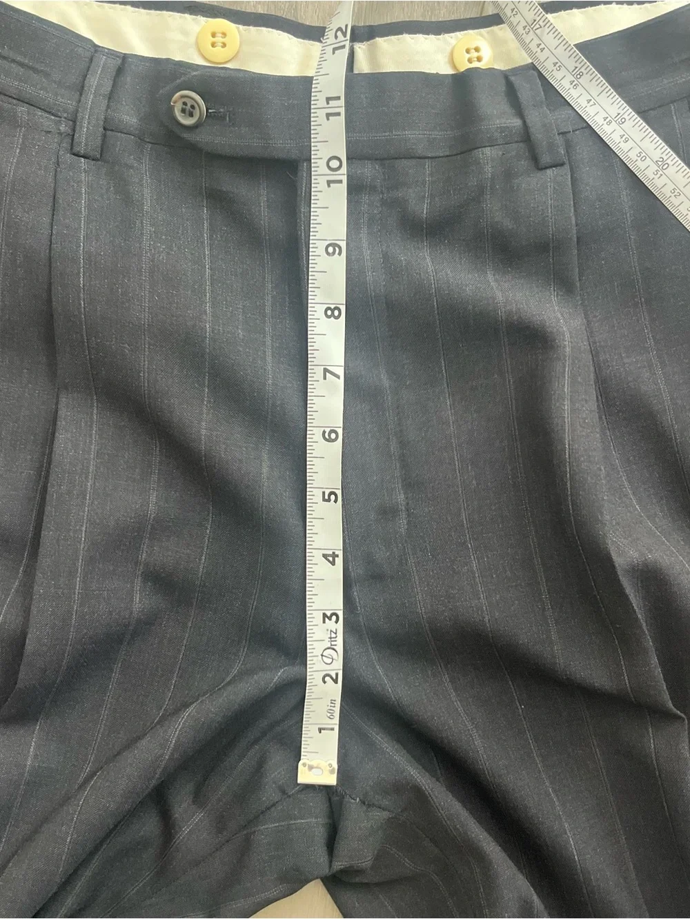 Vintage Sandhurst Club Neiman Marcus Wool Pinstripe Suit USA Approx 44R 32x27